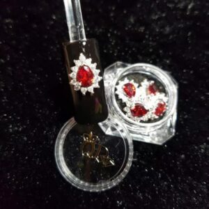 #40 Silver Zircon Charm Decor