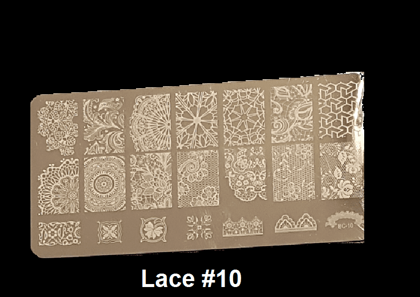 Stamping Plate Lace #10