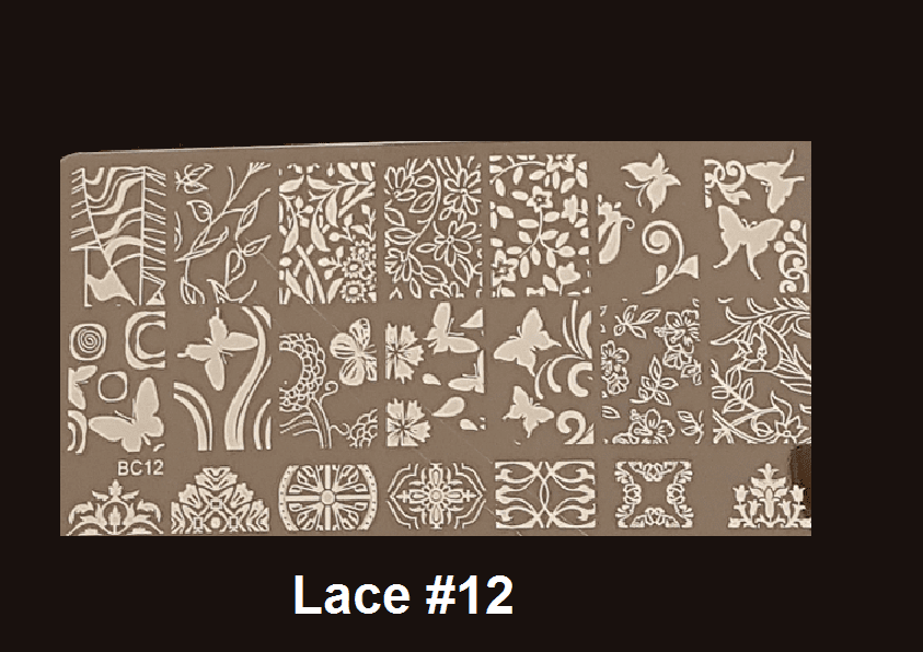 Stamping Plate Lace #12