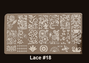 Stamping Plate Lace #18