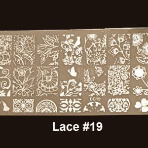Stamping Plate Lace #19