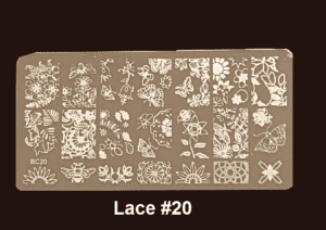 Stamping Plate Lace #18