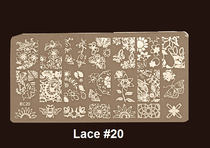 Stamping Plate Lace #18