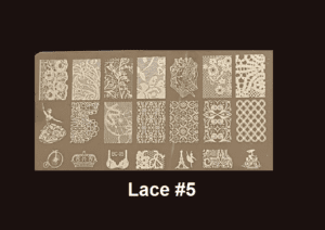 Stamping Plate Lace #05