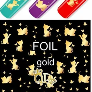 #10 QD Foil Nail Water Sliders