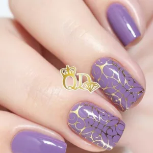 #12 QD Foil Nail Water Sliders - Image 2
