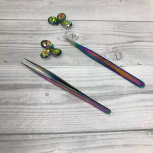 Rainbow, German Stainless Steel, Straight Tweezer - Image 2