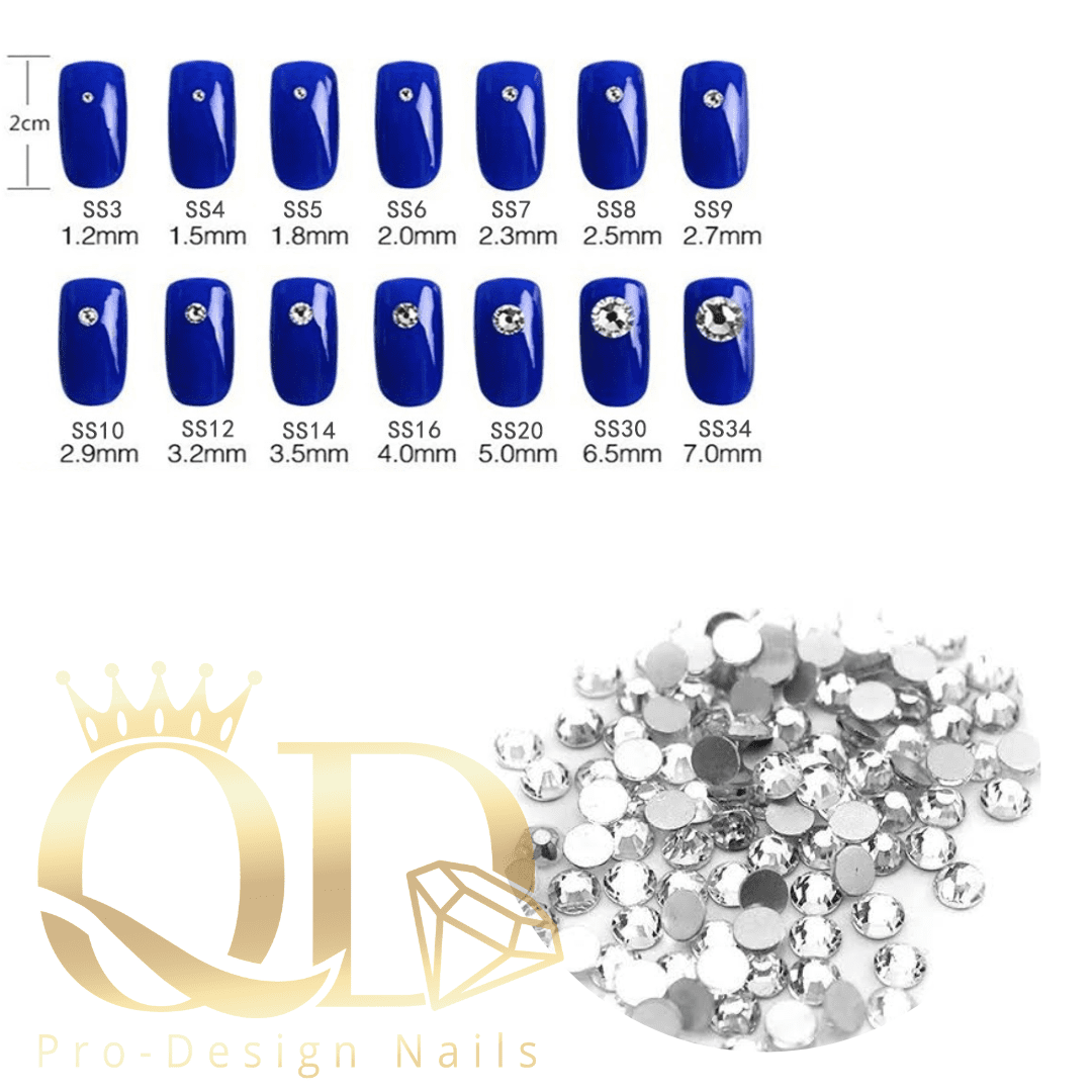 Clear Crystal Rhinestones Mixed Pack 1700pcs
