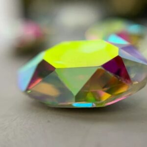 1 10x14mm Galinka Crystal 6pc Oval AB