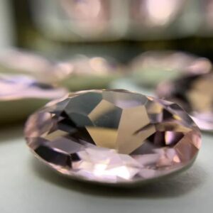 2 10x14mm Galinka Crystal 6pc Oval Rose - Image 2