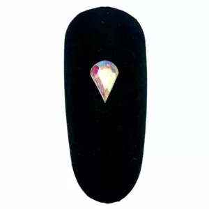 #1 Russian Zirconia Flatback Crystal 10pcs - 6 x 3mm AB Teardrop Shape