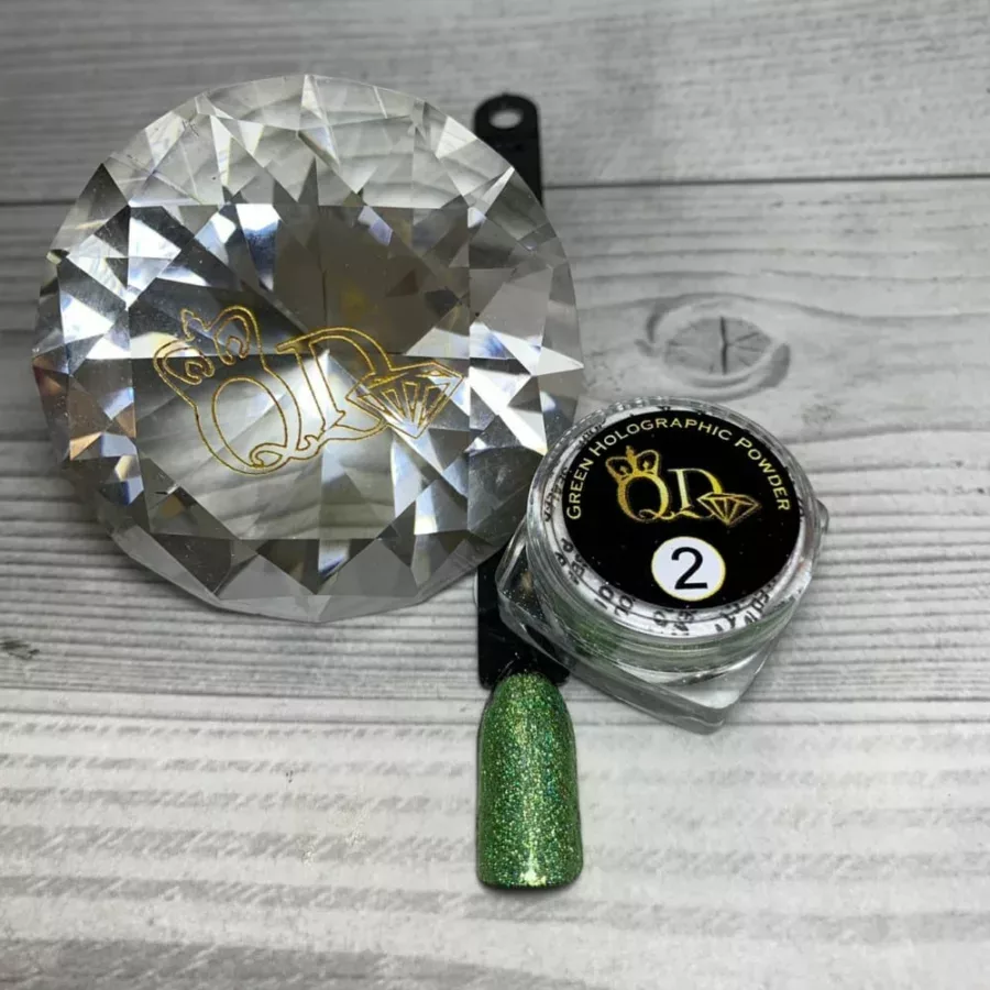 Green holo glitter powder
