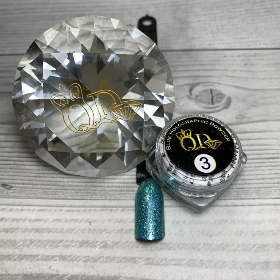 blue holo glitter powder