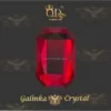 #06 6x8mm Flatback-Galinka-Crystal 6pc-Octagon-Red-Ruby
