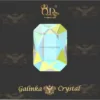 #07 6x8mm Flatback-Galinka-Crystal 6pc-Octagon-Peridot
