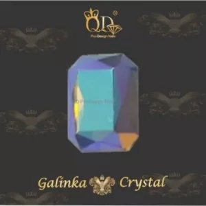 #09 6x8mm Flatback-Galinka-Crystal 6pc-Octagon-Unicorn