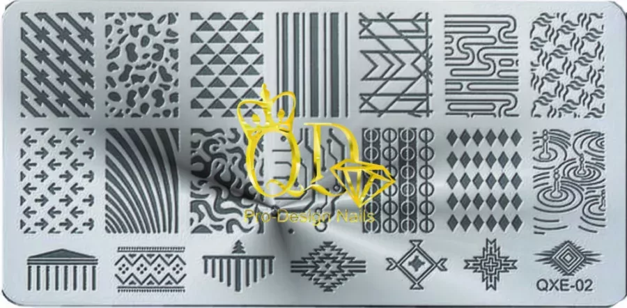 Stamping Plate Radost R7 - geometric