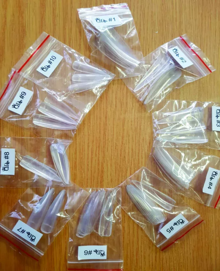 Clear Long_Stilettos 100_piece tips