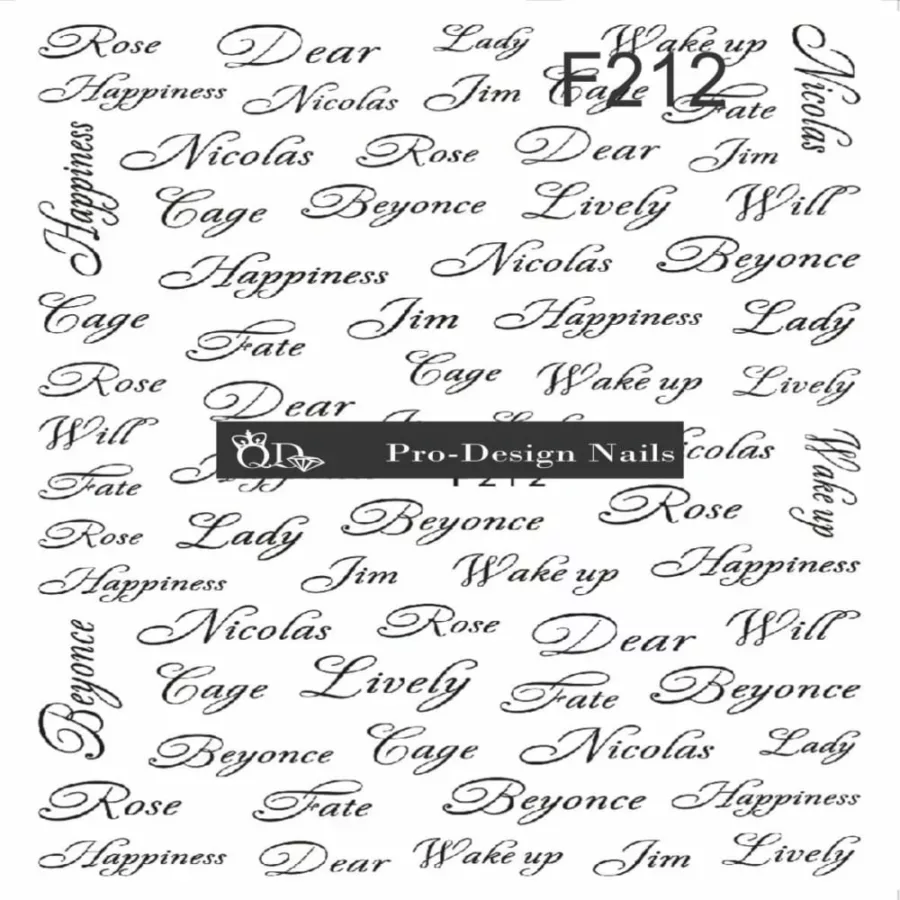 212 QD/F Series Stickers