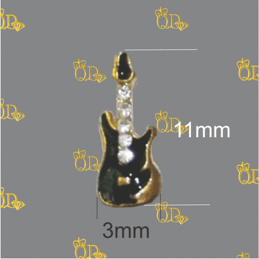 guitar crystal charms