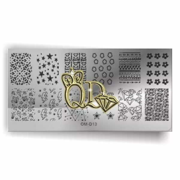 Stamping Plate OMD4 - Fun Shapes