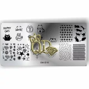 Stamping Plate OMD6 - Cats & Diamonds