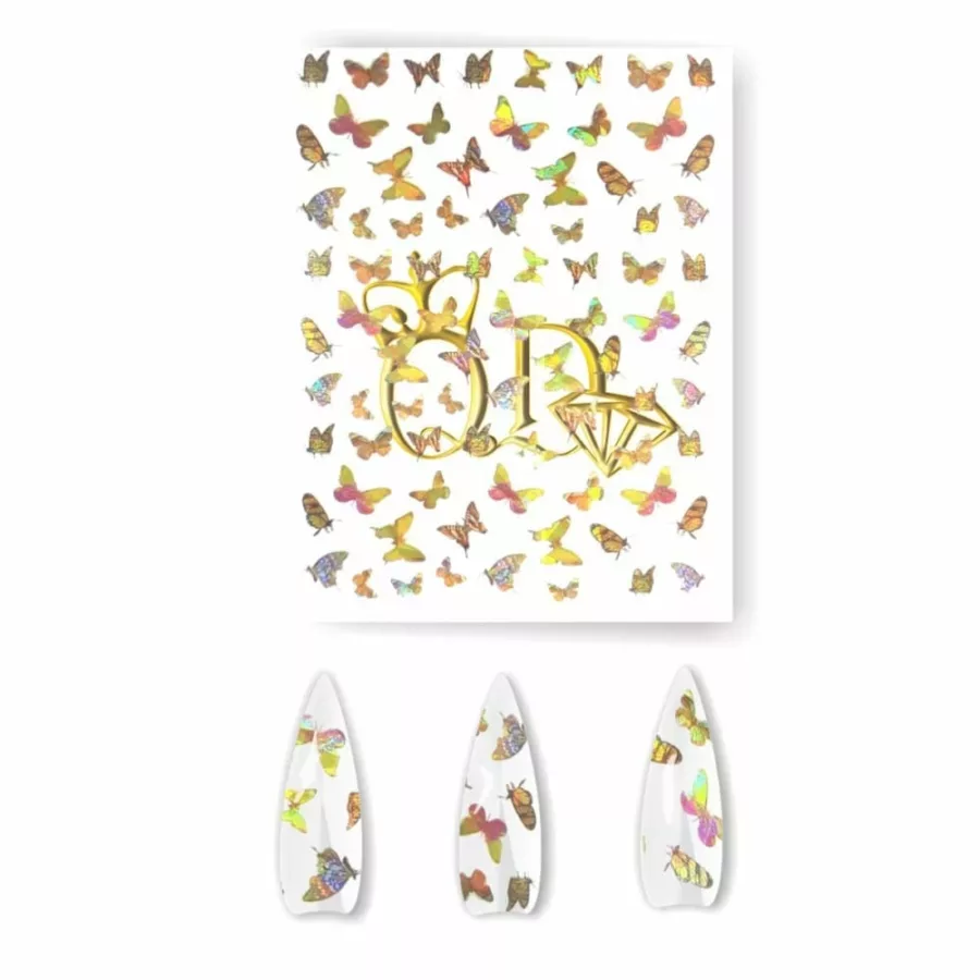 Butterfly Holographic Nail Sticker#2