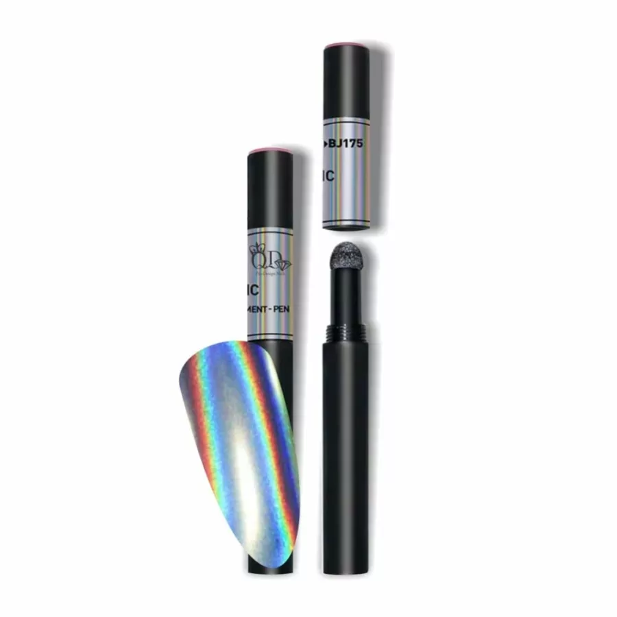 Nail Chrome Pigment Pens_HoloSilver