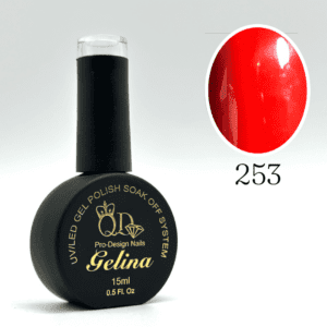 Gelina UV LED Gel Polish. Valentine Red Series #253