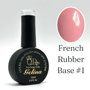#01 Gelina UV/LED French Rubber Base Gel Polish 15ml