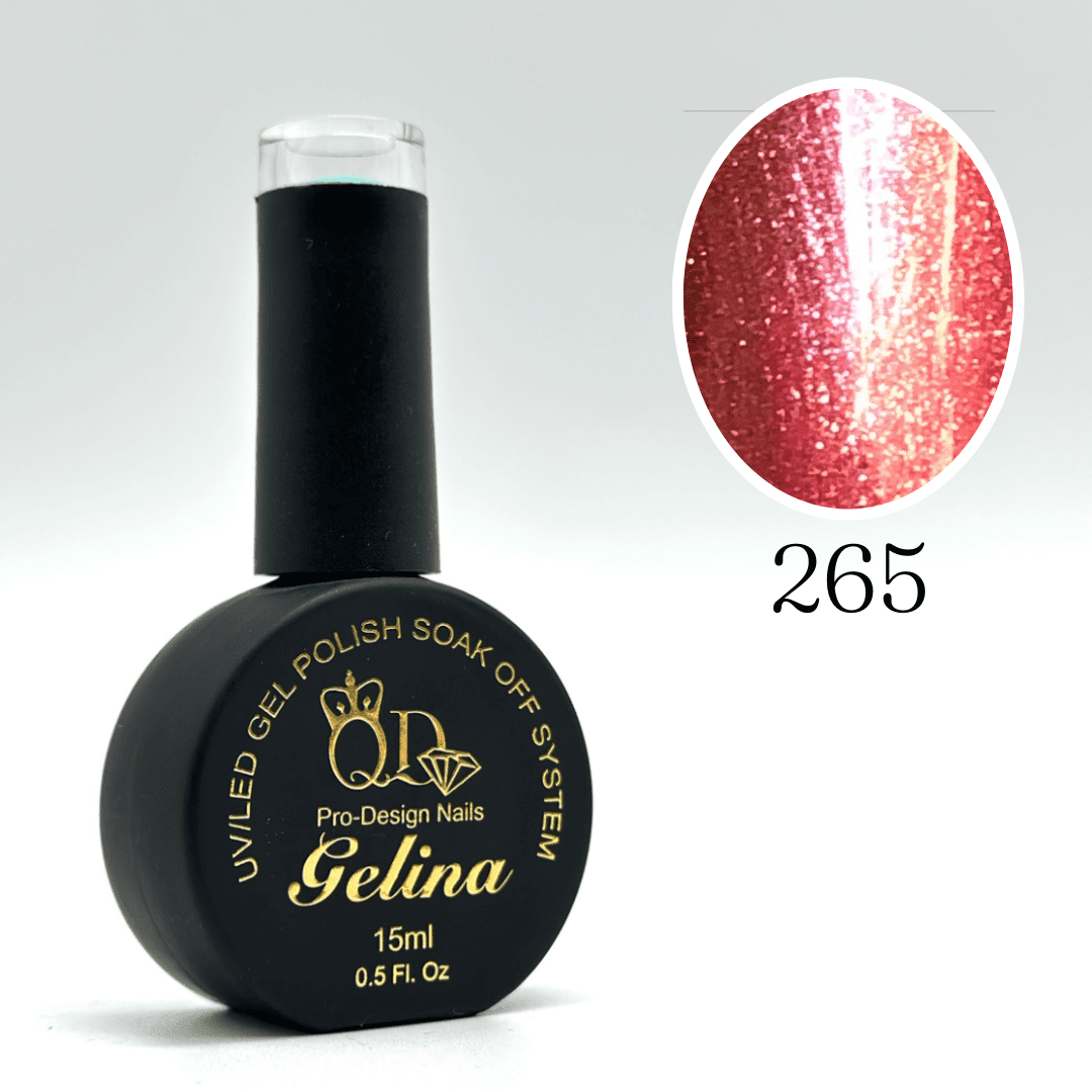 Gelina#265 UV/LED Nail Gel Polish Rose Gold
