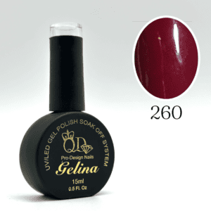 Gelina UV LED Gel Polish. Valentine Red Series #260