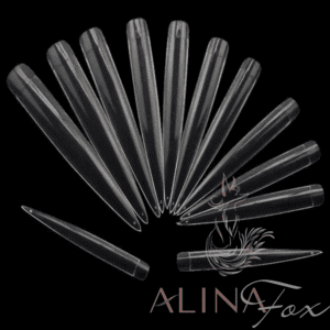 Clear Stiletto Competition Tips 24pcs