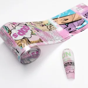 Transfer foil for nail art Newspaper 008