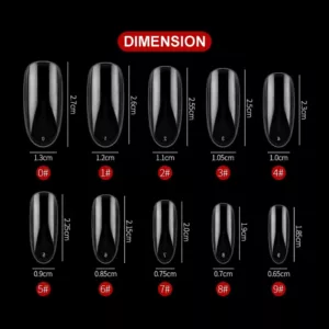 Clear Display Tips 500pcs - Image 2