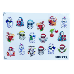 3D water decals-Santa 3DNY19