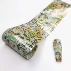 Transfer foil for nail art Newspaper 010