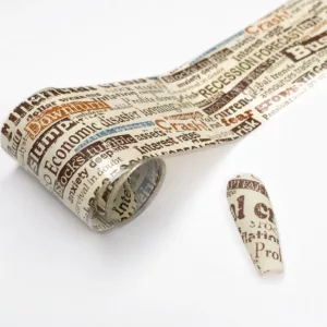 Transfer foil for nail art Newspaper 006