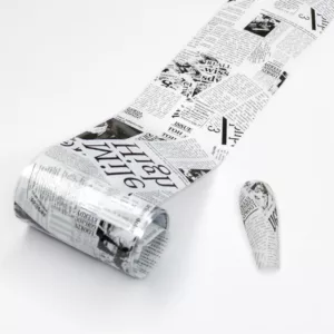 Transfer foil for nail art Newspaper 002