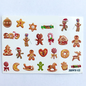 3D water decals-Cookies 3DNY12