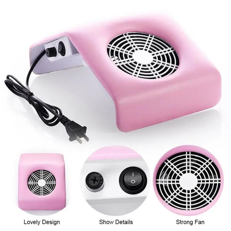 Pink Leather Face 1 Fan Dust Collector - Image 2