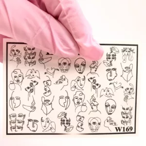 water decals/sliders for nail art (Faces W169)