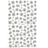 Flower nail stickers F012