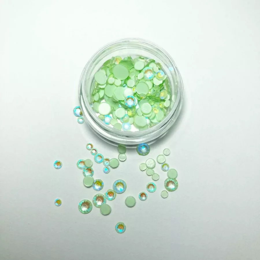 Glow in the Dark Rhinestones Mix - Green
