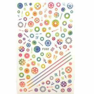 Clock Parts nail stickers F332