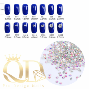 Crystal Rhinestones Silver Flatback 1440pcs - AB