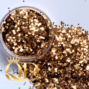Probling Glitter #34 - Eden - Pale Gold Medium Flakes
