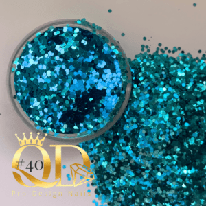 #40 Probling Glitter - Mermaid - Aquamarine Medium Flakes