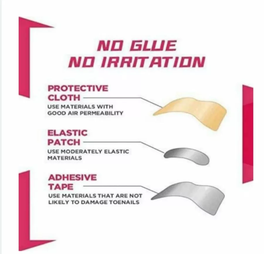 Pedicure Glue Free Toenail Patch 3pcs - Image 2