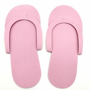 Pink Disposable Pedicure Slippers 12pcs - Image 2